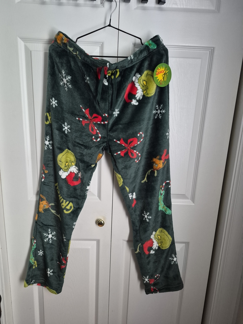 Green Grinch Holiday Fleece Pajama Pants